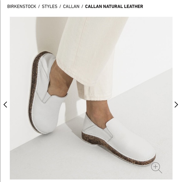Birkenstock Callan Natural Leather White - Picture 2 of 15